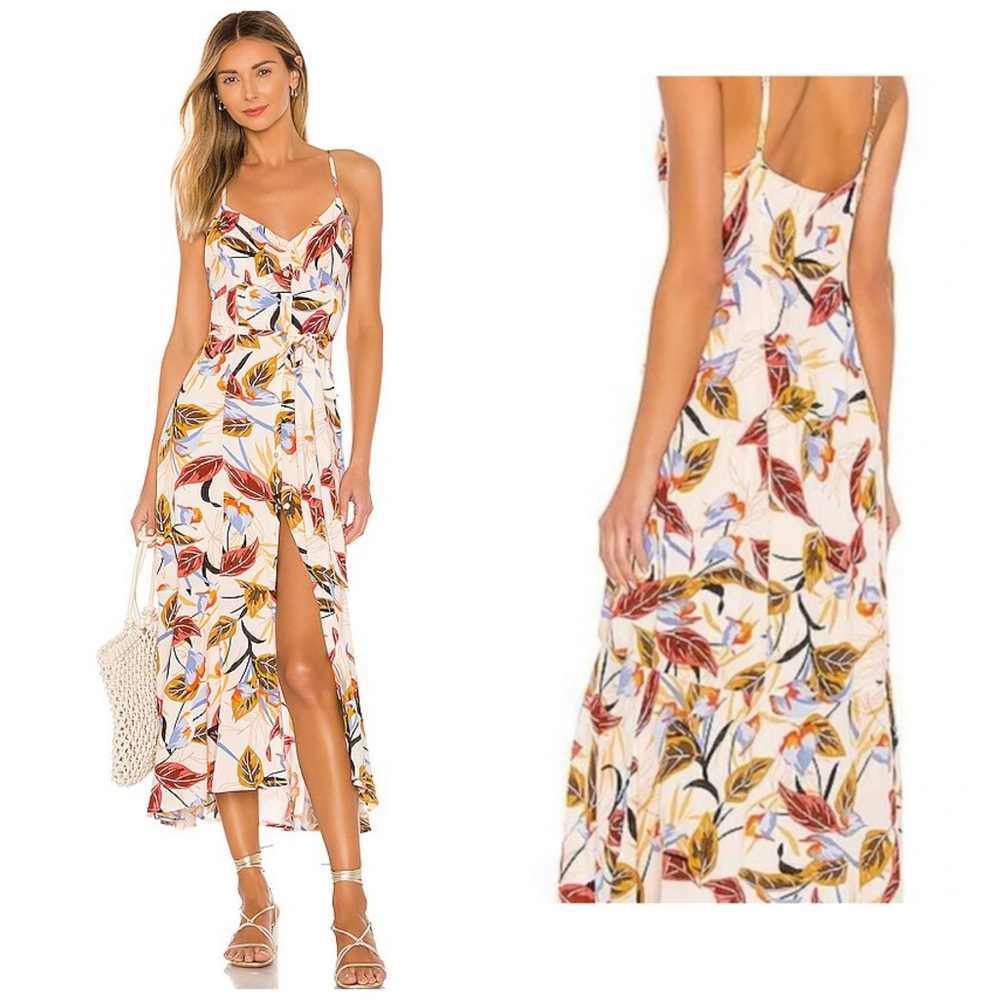 L*Space Isabel Aloha Paradise Button Down Midi M